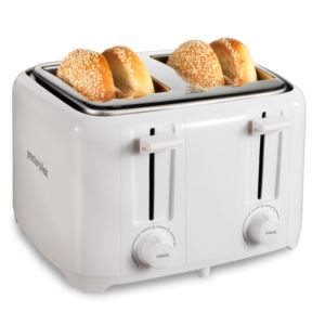 Wide+Slot+4+Slice+Toaster+White