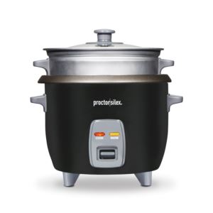 6+Cup+Rice+Cooker+%26+Steamer+Black