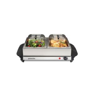Double+Stainless+Steel+Buffet+Server+w+Warming+Tray