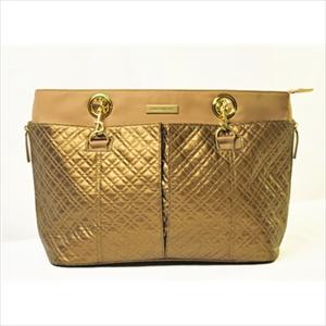 +Quilted+Tote+in+Gold