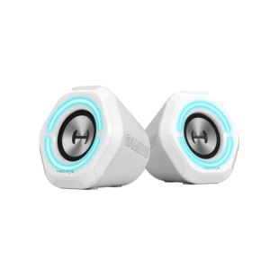 G1000+2.0+RGB+Bluetooth+Gaming+Speakers+-+Set+of+2+White