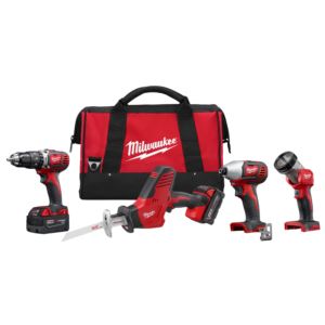M+Cordless+Tool+Combo+Kit+DrillDriver+Recip+Saw+Impact+Driver+Light