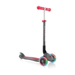 PRIMO+Foldable+Youth+Scooter+w%2F+Lights+Titanium+Red