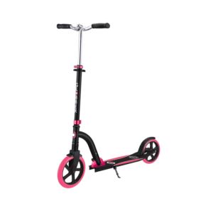 NL+230-205+Duo+Big+Wheel+Folding+Scooter+-+Ages+14%2B+Years+Black%2FPink