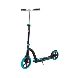 NL+230-205+Duo+Big+Wheel+Folding+Scooter+-+Ages+14%2B+Years+Black%2FTeal