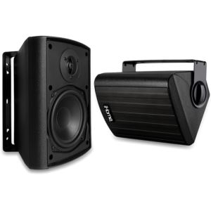 4%22+Inch+Bluetooth+Outdoor+100W+Watts+Waterproof+Wall+Mounted+Speakers+Pair