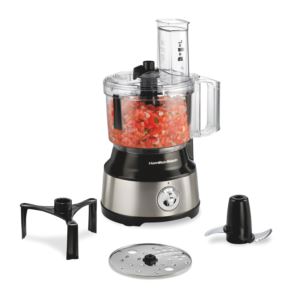 Cup+Food+Processor+w+Bowl+Scraper+Black+Stainless