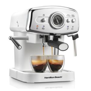 Slide+Lock+Espresso+Maker+White