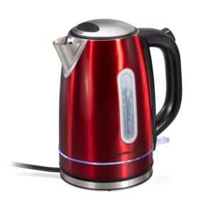 L+Stainless+Steel+Electric+Kettle+w+LED+Ring+Red