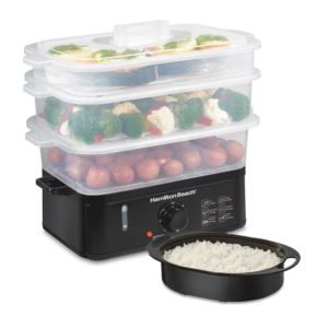 9.5qt+3-Tier+Electric+Food+Steamer