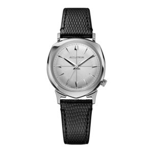 Unisex+Legacy+Automatic+505+Case+Black+Leather+Strap+Silver+Dial
