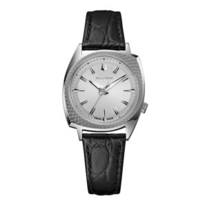 Unisex+Legacy+Automatic+565+Case+Black+Leather+Strap+Silver+Dial