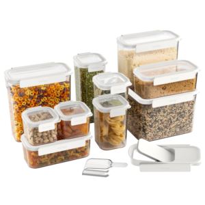 22pc+Pantry+Airtight+Food+Storage+Set+Snow