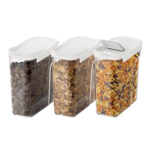 6pc+Pantry+Airtight+Cereal+Container+Set+Snow