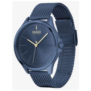 Mens+Smash+Dark+Blue+Stainless+Steel+Mesh+Watch+Dark+Blue+Dial