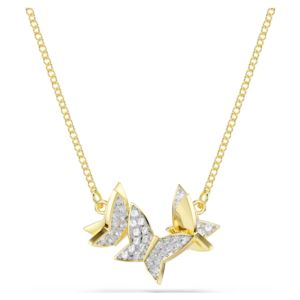 Swarovski+Idyllia+Lilia+Necklace+Butterfly%2C+White%2C+Gold-Tone+Plated