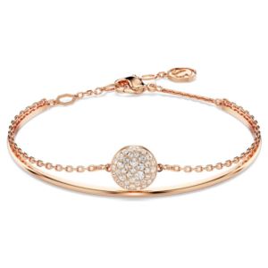Swarovski+Meteora+Bangle+White%2C+Rose+Gold-Tone+Plated