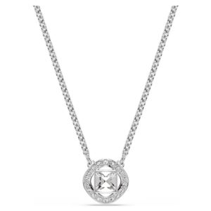 Swarovski+Una+Angelic+Pendant+Round+Cut%2C+White%2C+Rhodium+Plated