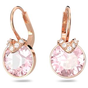 Swarovski+Bella+V+Drop+Earrings+-+Rose+Gold