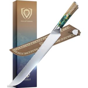 Dalstrong+12%22+Brisket+Carving+Knife+-+Valhalla+Series+-High+Carbon+Steel-Resin+Handle-Leather+Sheath