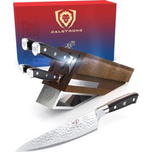 Dalstrong+5-Piece+Complete+Knife+Set+-+Included+Storage+Block+-+Japanese+Steel+-+Shogun+Series+ELITE