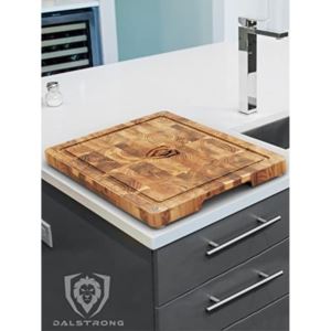 Dalstrong+Teak+Wood+Cutting+Board+-+15%22+x+12%22+Medium+Size+-+Tight+Wood+Grain