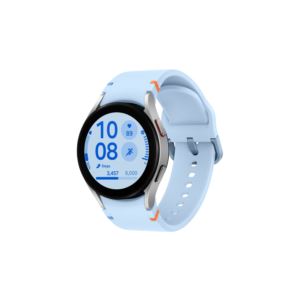 Galaxy+Watch+FE+mm+BluetoothWiFi+G+LTE+Silver+w+Light+Blue+Band