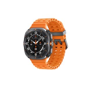 Galaxy+Watch+Ultra+mm+Titanium+Gray+w+Orange+Band