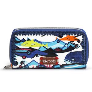 Double+Zip+Wallet+-+Aqua+Water+Nation