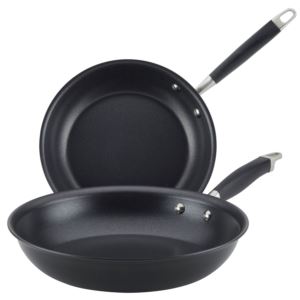 Advanced+Home+12.75%22+%26+10.25%22+Frying+Pan+Set+Onyx