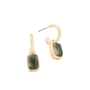 Naia+Drop+Earrings+Silver+Leaf