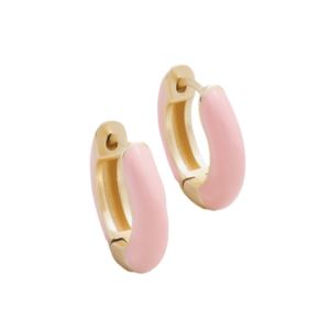 Clara+Hoop+Earrings+Blush
