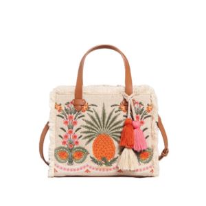 Boho+Fringe+Satchel+Crossbody+Pineapple