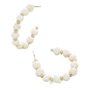 Annabelle+Beaded+Hoops+Pearl
