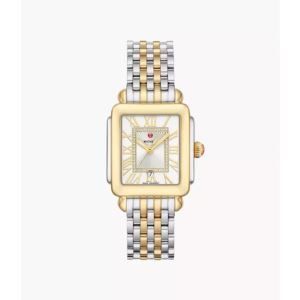 Ladies+Deco+Madison+Mid+Tone+Diamond+Watch+White+Silver+Dial