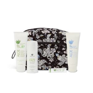 Aloe+Up+Vera+Bradley+Medium+Cosmetic+Bag+with+White+Collection+Sunscreen