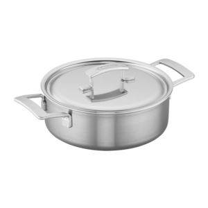 Industry+5-Ply+4qt+Stainless+Steel+Deep+Saute+Pan+w%2F+Double+Handles