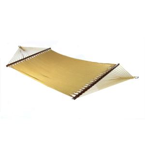 Sunnydaze+Soft-Spun+Double+2-Person+Spreader+Bar+Hammock+-+Tan