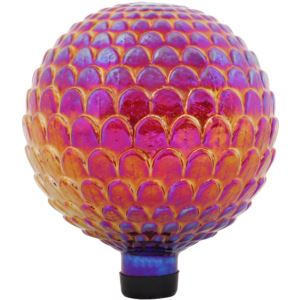 Red+Scalloped+Outdoor+Gazing+Globe+Inch