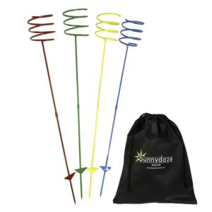 Sunnydaze+Multi+Colored+Outdoor+Drink+Holder+Stakes+Set+of