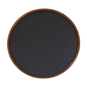 Round+Magnetic+Wall+Chalkboard+with+Pine+Frame+-+Rustic+Brown