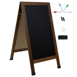 DoubleSided%2BMagnetic%2BAFrame%2BChalkboard%2Bwith%2BChalk%2BMarkers
