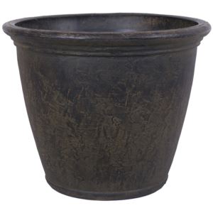 Sunnydaze+Anjelica+Outdoor+Flower+Pot+Planter+Sable+Finish+Inch