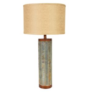 Slate+Cylinder+Table+Lamp