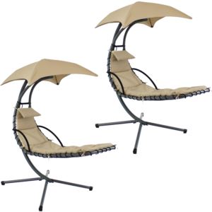 Floating+Lounge+with+Umbrella+and+Stand+Set+of+Beige