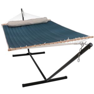 2+Person+Quilted+Hammock+%26+Stand
