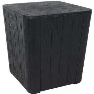 Faux+Wood+Design+Outdoor+Storage+Box+with+Tabletop+Phantom+Gray