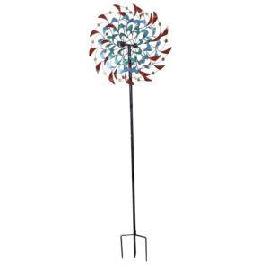 Rainbow+Breezes+PowderCoated+Iron+Wind+Spinner+in+m