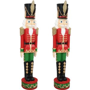 Sunnydaze+Kristoff+the+Nutcracker+Soldier+-+37-Inch+Christmas+Decor+-+Set+of+2