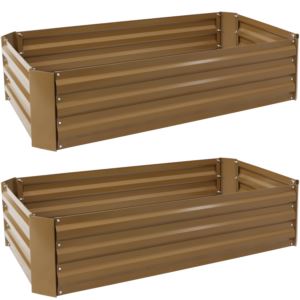 Galvanized+Steel+Raised+Beds+Inch+Rectangle+Brown
